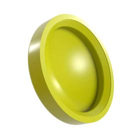 Essentra Cover Caps 12.0 mm 14.2 mm 5.2 mm HDPE Yellow [006605202604]; 10115886
