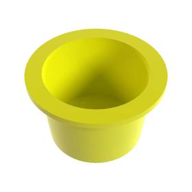 Essentra Tapered Cap & Plug LDPE 53.0 mm 57.0 mm Yellow [3140000]; 10134146