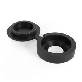 Essentra Uniscrew Cap 13.6 mm 4.4 mm PP Black [2347/BK]; 10130001