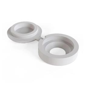 Essentra Uniscrew Cap 13.6 mm 4.4 mm PP White [2347/WH]; 10130018