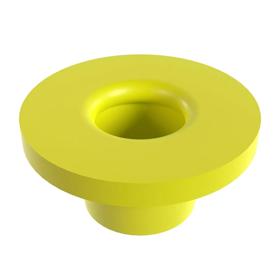 Essentra Tapered Cap & Plug LDPE 10.9 mm 12.4 mm Yellow [3111000]; 10133606