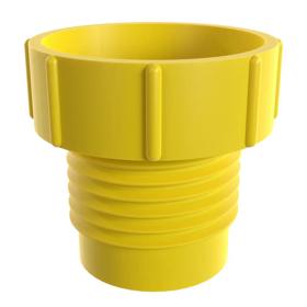 Essentra Threaded Plug UNF Threads, JIC Threads 9/16 x 18 HDPE Yellow [8433100]; 10145753