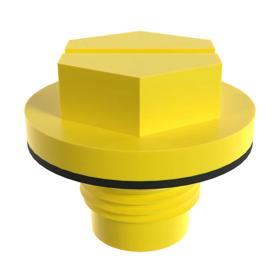 Essentra Threaded Plug UNF Threads Nylon Yellow [BLWF115A]; 10149478