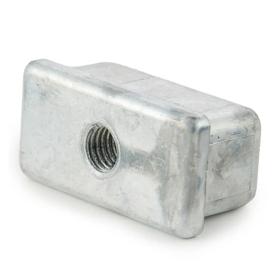 Essentra Threaded Insert M10 60.0 mm 30.0 mm Aluminium Alloy Natural [PZAT600300-2M10]; 10163993