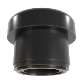 Essentra Round Glide 15.9 mm 0.7 mm Black ABS [RDG1185A]; 10165232