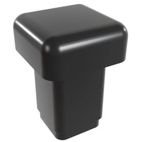 Essentra Square Glide 9.5 mm 1.1 mm 3.8 mm Black ABS [SIG1105A]; 10170960