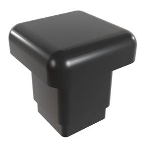Essentra Square Glide 12.7 mm 2.1 mm 3.8 mm Black ABS [SIG1108A]; 10170977