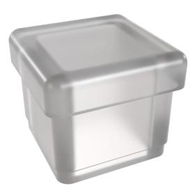 Essentra Square Glide 25.4 mm 1.7 mm 4.0 mm Clear Butyrate [SIG1244C]; 10171233
