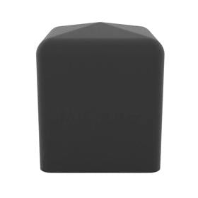 Essentra Square End Cap 19.0 mm 25.0 mm PVC Black [SQWA-0190-025]; 10172452