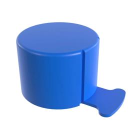 Essentra Tear Tab Cap NPT Threads 16.89 mm LDPE Blue [Y3/8A]; 10178577