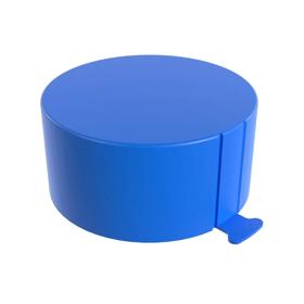 Essentra Tear Tab Cap NPT Threads 59.41 mm LDPE Blue [Y2A]; 10178553