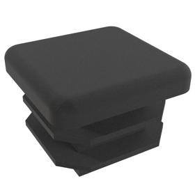 Essentra Square Tube Insert 12.0 mm 7.0 mm 2.0 mm 1.0 mm Black PE [056012069903]; 10180815
