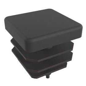 Essentra Square Tube Insert 15.0 mm 13.0 mm 2.0 mm 1.0 mm Black PE [056015069903]; 10180853