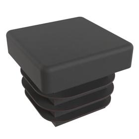 Essentra Square Tube Insert 20.0 mm 11.5 mm 2.0 mm 1.5 mm Black PE [056020069903]; 10180914