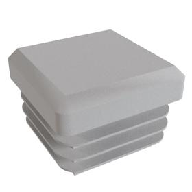Essentra Square Tube Insert 25.0 mm 12.0 mm 2.0 mm 1.5 mm Mid Grey PE [056025062003]; 10180969