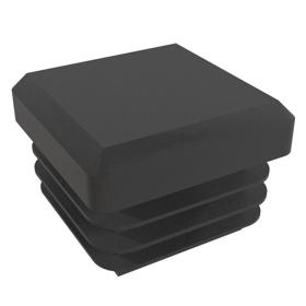 Essentra Square Tube Insert 30.0 mm 12.0 mm 2.0 mm 1.5 mm Black PE [056030069903]; 10181003