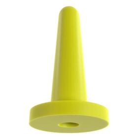 Essentra Masking Cones Cap 4.5 mm 8.5 mm 25.4 mm Yellow Silicone [110051]; 10186046