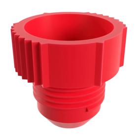Essentra Threaded Plug UNF Threads 9⁄16 in x 18 LDPE Red [110180]; 10186176