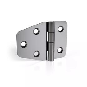 Essentra Leaf Hinge 40.0 mm 40.0 mm 1.5 mm Silver [1284316]; 10203637