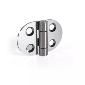 Essentra Leaf Hinge 45.0 mm 30.0 mm 1.5 mm Silver [1285099]; 10203699