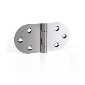 Essentra Leaf Hinge 81.0 mm 40.0 mm 1.5 mm Silver [1285100]; 10203705