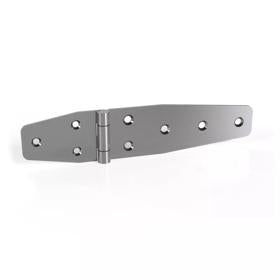 Essentra Leaf Hinge 38.0 mm 175.0 mm 2.0 mm Silver [1285101]; 10203712