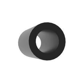 Essentra Spacer 0.248 in 0.394 in 20.0 mm Heat Stabilized Nylon 6/6 [13ME073]; 10204672
