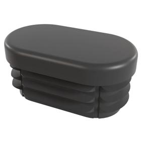 Essentra Oval Tube Insert 35.0 mm 20.0 mm 2.0 mm 1.5 mm Grey PE [145352062003]; 10216019