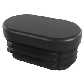 Essentra Oval Tube Insert 35.0 mm 20.0 mm 2.0 mm 1.5 mm Black PE [145352069903]; 10216026