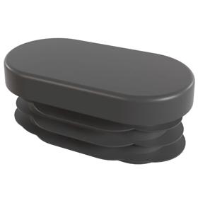 Essentra Oval Tube Insert 50.0 mm 30.0 mm 2.5 mm 1.0 mm Grey PE [145503062003]; 10216231