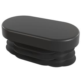 Essentra Oval Tube Insert 50.0 mm 30.0 mm 2.5 mm 1.0 mm Black PE [145503069903]; 10216248