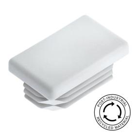 Essentra Rectangular Tube Insert 60.0 mm 20.0 mm 1.5 mm 2.0 mm Grey PE [057602062003]; 10182017