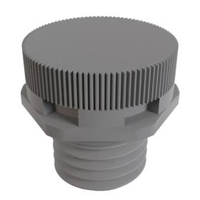 Essentra Vent Plug 300L/H (70mbar) M12 x 1.5 6.0 mm Nylon 6 Grey [34002775E]; 10236901