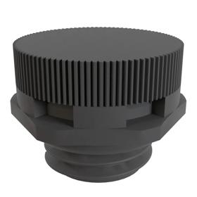 Essentra Vent Plug 25L/H (70mbar) M12 x 1.5 10.0 mm Nylon 6 Black [34002748E]; 10236659