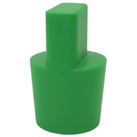 Essentra Tapered Plug 26.2 mm 44.4 mm Dark Green Silicone [35-HUP6H]; 10240663