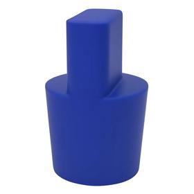 Essentra Tapered Plug 30.2 mm 44.4 mm Blue Silicone [35-HUP7H]; 10240670