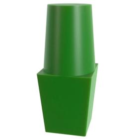 Essentra Masking Pull Plug 15.9 mm 19.1 mm Green Silicone [35-UDPP-0625]; 10240786