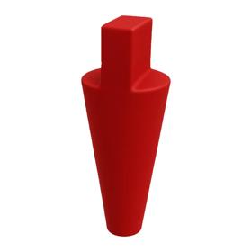 Essentra Tapered Plug 4.8 mm 28.7 mm Red Silicone [35-UP103H]; 10240885