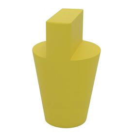 Essentra Tapered Plug 6.4 mm 31.8 mm Yellow Silicone [35-UP104H]; 10240892