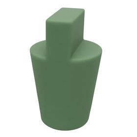 Essentra Tapered Plug 15.9 mm 44.4 mm Dark Green Silicone [35-UP2H]; 10240922