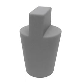 Essentra Tapered Plug 19.0 mm 44.4 mm Grey Silicone [35-UP4H]; 10240946