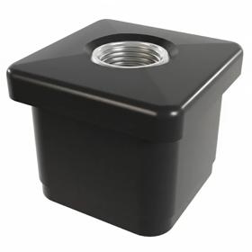 Essentra Threaded Insert Square 19.0 mm 18.0 mm HIPS [39768]; 10241738