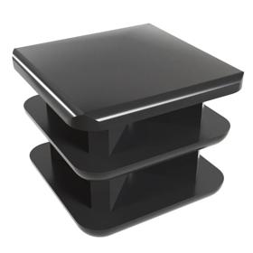 Essentra Square Tube Insert 18.0 mm 10.0 mm 2.0 mm 1.0 mm Black PE [460930]; 10246931