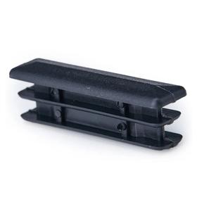 Essentra Rectangular Tube Insert 2.0 mm 1.0 mm Black PE [460936]; 10246955