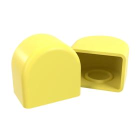 Essentra Banjo Union Cap 14.0 mm 7.8 mm HDPE Yellow [464861]; 10256596