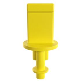 Essentra Centre Pull Tab Plug 11.0 mm 5.3 mm 5.1 mm Yellow EVA [464901]; 10256640
