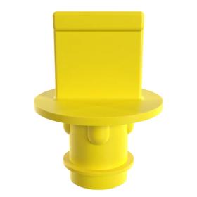 Essentra Centre Pull Tab Plug 18.0 mm 10.4 mm 10.2 mm Yellow EVA [464902]; 10256657