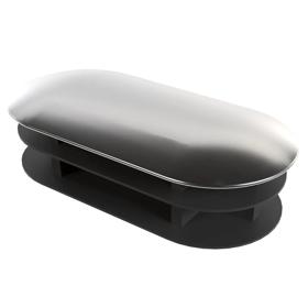 Essentra Oval Tube Insert 40.0 mm 20.0 mm 1.5 mm 1.2 mm Black PE [465360]; 10257159