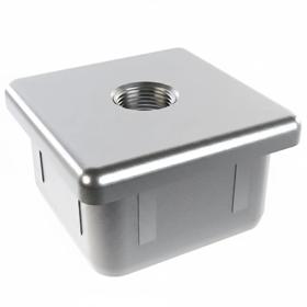Essentra Threaded Insert Square 40.0 mm 2.0 mm Cast Aluminium Alloy [466585]; 10261330