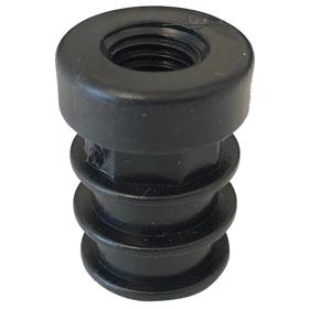 Essentra Threaded Insert 2.0 mm HDPE Black [498619]; 10286470